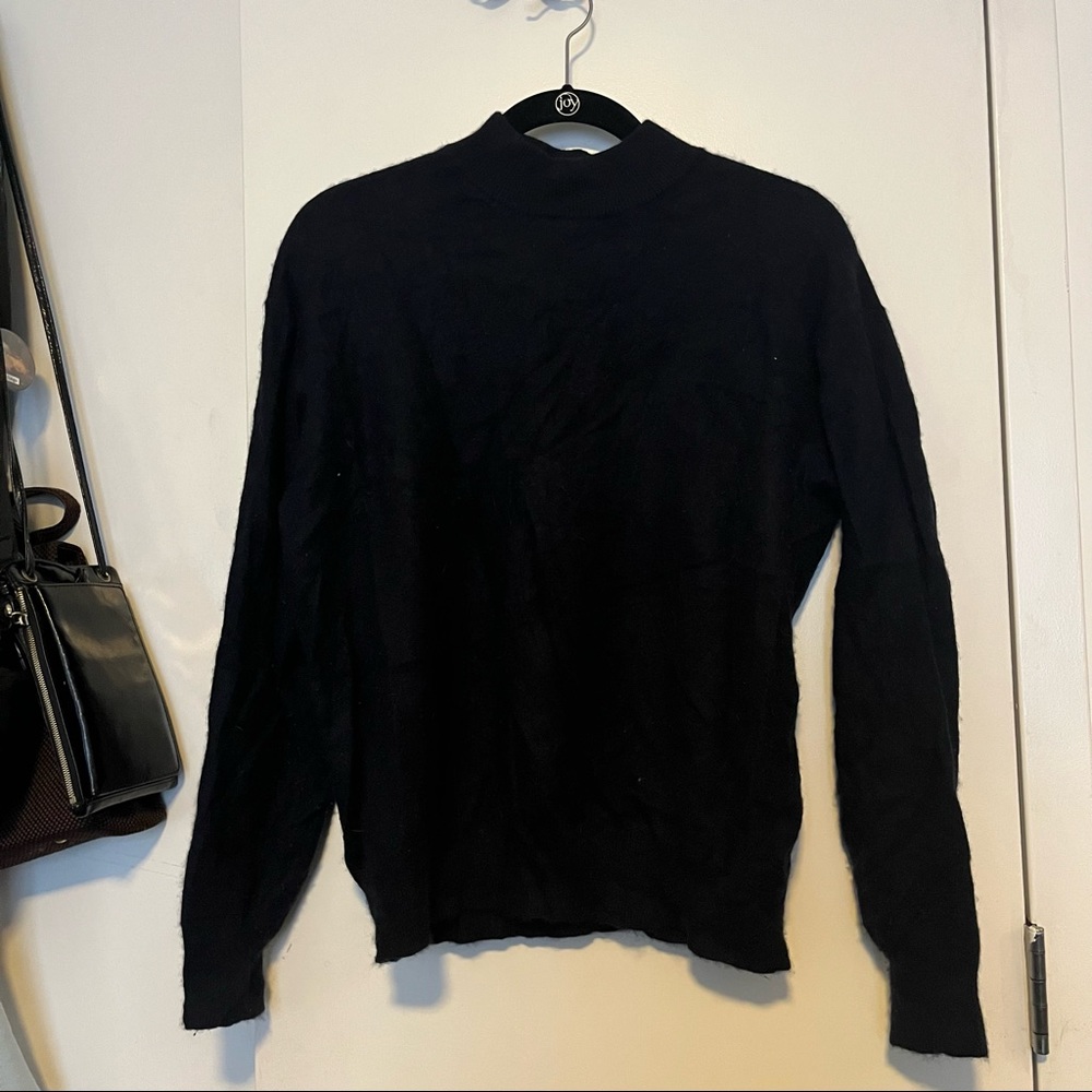 Velvet Navy Turtleneck